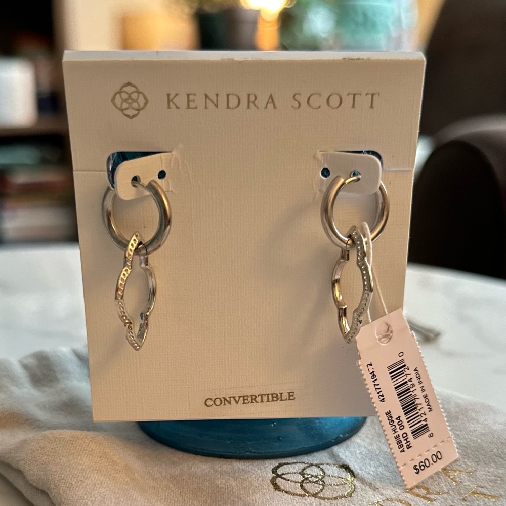 Kendra Scott, silver earrings - Abbie